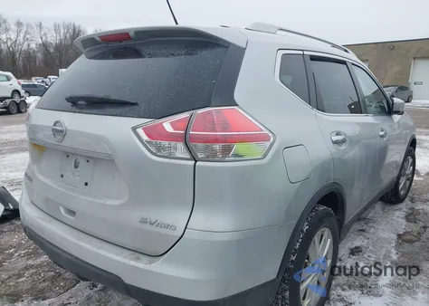 2015 Nissan Rogue Sv z USA, uszkodzony, nr VIN KNMAT2MV1FP544388